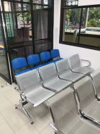 4 Seater Waiting Link Chair | Chrome Metal Link Chair | Kerusi Besi Pelawat Menunggu Klinik Hospital | Office Furniture | Penang | Deliver | Kulim | Lunas | Bertam | Kepala Batas | KL | Sungai Buloh