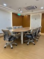 Modern Conference Meeting Table | MUJI Style Office Meeting Table | Meja Mesyuarat Moden | New Office Renovation Furniture | Pembekal Perabot Pejabat Malaysia | Office Furniture Supplier Penang