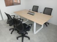 Office Meeting Table Set  4 6 Pax Discussion Table with Chairs  High Quality Office Furniture Malaysia  Modern Meeting Table Penang KL Johor Ipoh  Meja Mesyuarat Pejabat