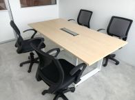 Office Meeting Table Set  4 6 Pax Discussion Table with Chairs  High Quality Office Furniture Malaysia  Modern Meeting Table Penang KL Johor Ipoh  Meja Mesyuarat Pejabat