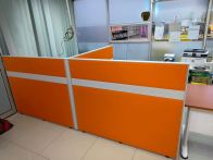Office Workstation Cubicle | L-Shape Workstation Table with Partition Panel | Meja Pejabat L-Shape + Panel Pejabat | Office Workstation Supplier Penang, KL, Prai, Batu Kawan, Kulim Hi Tech, Bayan Lepas