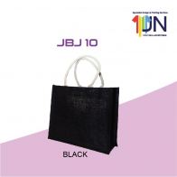 JBJ10 - Jute Bag with White Cotton Paddle JBJ10 - Jute Bag with White Cotton Paddle