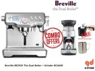 Breville The Dual Boiler Coffee Maker BES920 + The Dose Control Pro Grinder BCG600 (Contact us now and claim your discount vouchers) Breville The Dual Boiler Coffee Maker BES920 + The Dose Control Pro Grinder BCG600 (Contact us now and claim your discount vouchers)