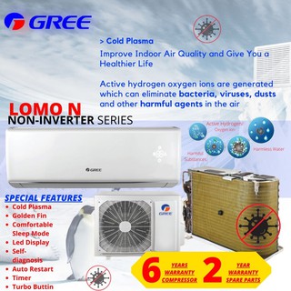 Gree R410 Non Inverter 1HP